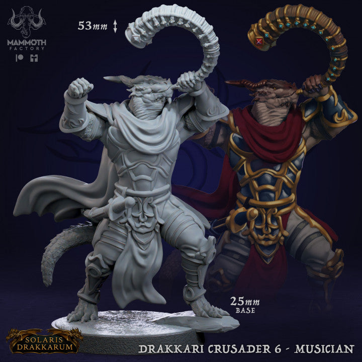 Dragonborn Warriors Fighters Heroes | Medium | Mammoth Factory | D&D DnD Pathfinder Miniature