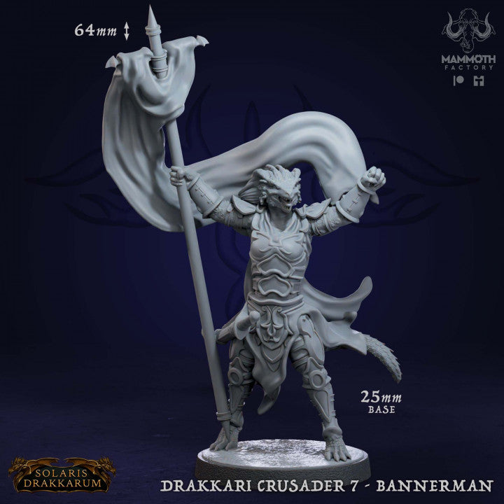 Dragonborn Warriors Fighters Heroes | Medium | Mammoth Factory | D&D DnD Pathfinder Miniature