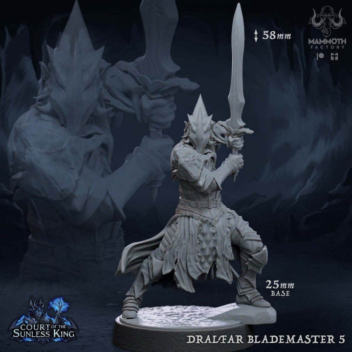 Elf Fighter Blademaster Swordmaster | Medium | Mammoth Factory | D&D DnD Pathfinder Miniature
