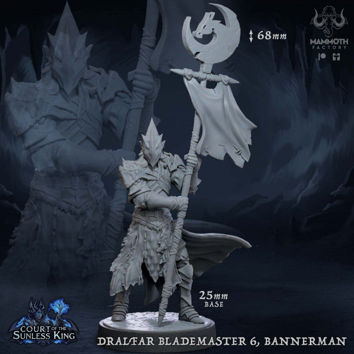 Elf Fighter Blademaster Swordmaster | Medium | Mammoth Factory | D&D DnD Pathfinder Miniature