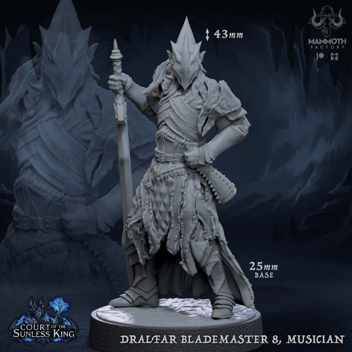Elf Fighter Blademaster Swordmaster | Medium | Mammoth Factory | D&D DnD Pathfinder Miniature
