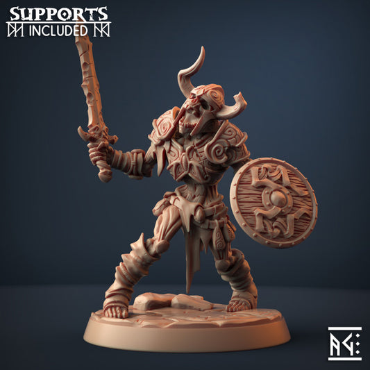 Draugr Warrior - Helm (25mm Base)