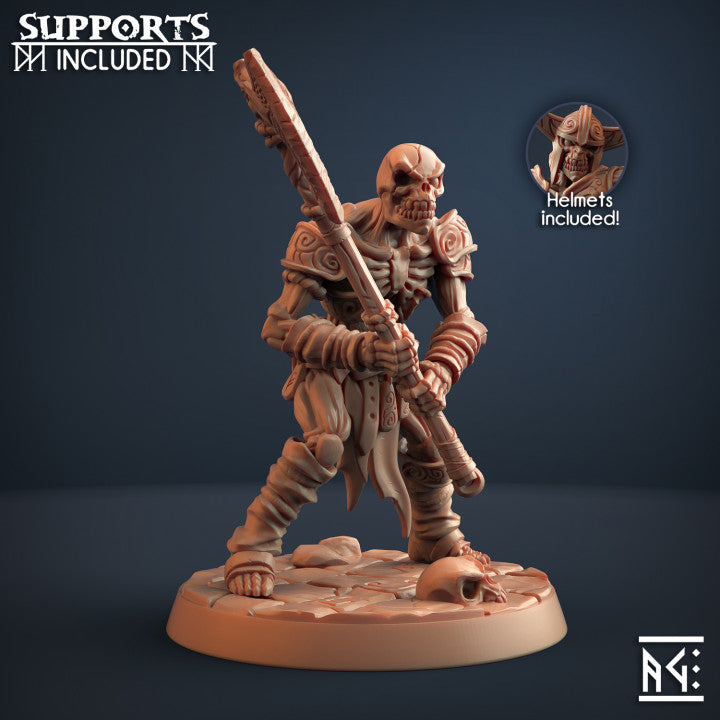 Undead Warrior Lich Guardian Miniature | Medium | Artisan Guild | D&D DnD Pathfinder Miniature