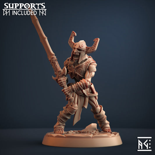 Undead Warrior Draugr Miniature | Medium | Artisan Guild | D&D DnD Pathfinder Miniature