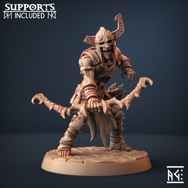 Draugr Undead Warrior Archer Miniature | Medium | Artisan Guild | D&D DnD Pathfinder Miniature