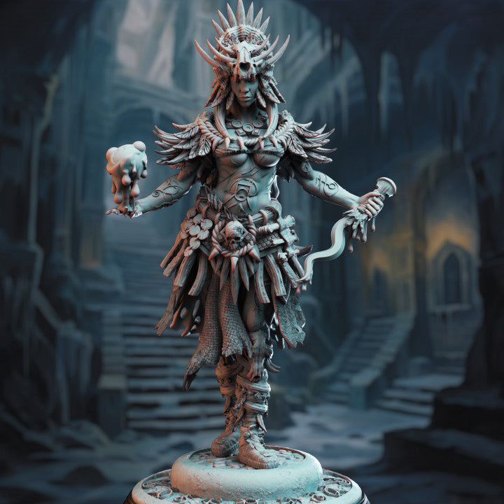Goliath Blood Shaman Priestess Casting | Medium | DM Stash | D&D DnD Pathfinder Miniature