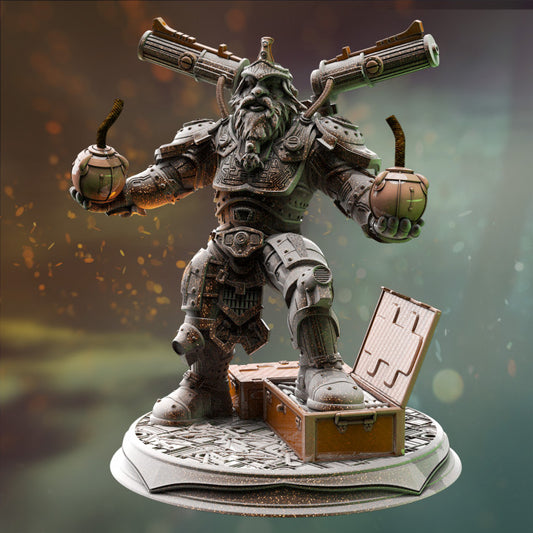 Dwarven Grenadier - Duktuk (25mm Base)
