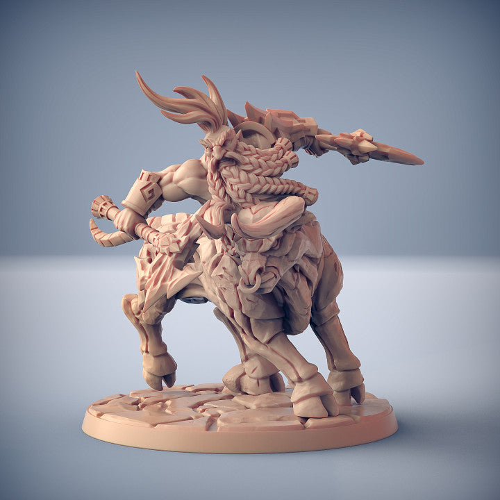 Dumloktaur Rider Charge Warrior Monstrosities | Large | Artisan Guild | D&D DnD Pathfinder Miniature