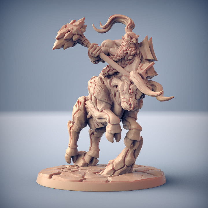 Dumloktaur Rider Charge Warrior Monstrosities | Large | Artisan Guild | D&D DnD Pathfinder Miniature