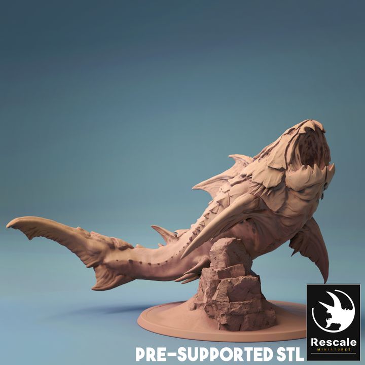 Dunkleosaurus - Resting (50mm Base)
