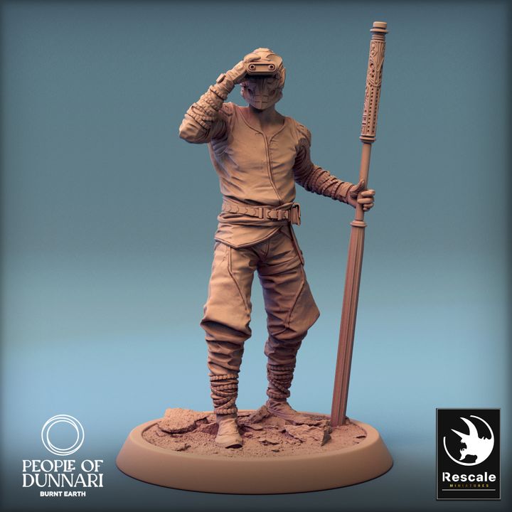 Collection Dunnari Humanoid Warriors Rogue Fighter | Medium | Rescale Miniatures | D&D DnD Pathfinder Miniature