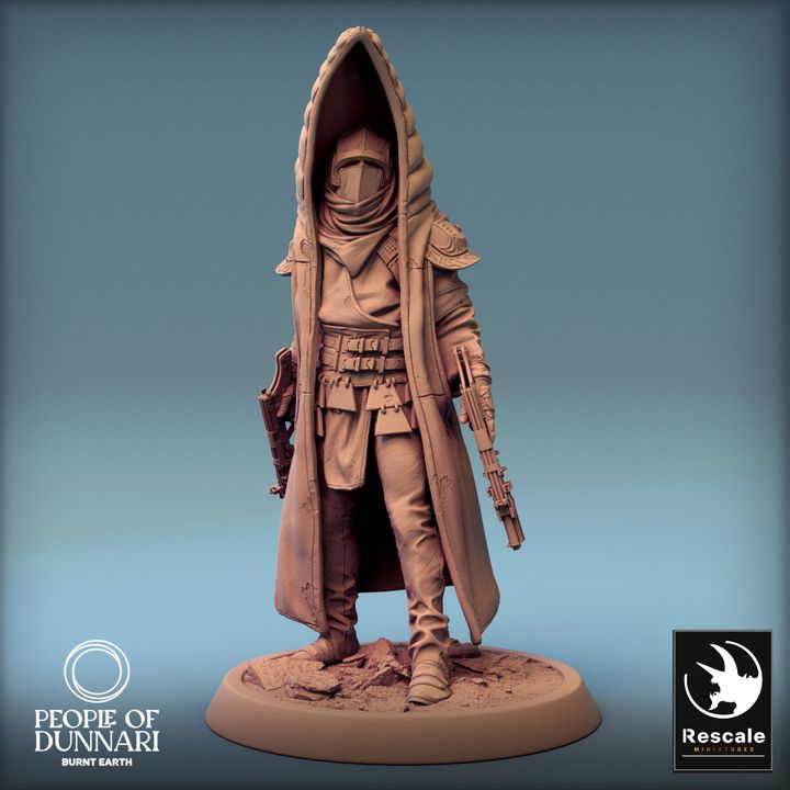 Collection Desert Rogue Warrior Miniature | Medium | Rescale Miniatures | D&D DnD Pathfinder Miniature