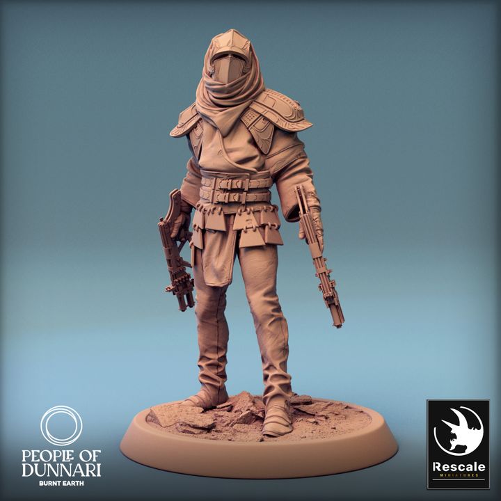 Collection Dunnari Humanoid Warriors Rogue Fighter | Medium | Rescale Miniatures | D&D DnD Pathfinder Miniature