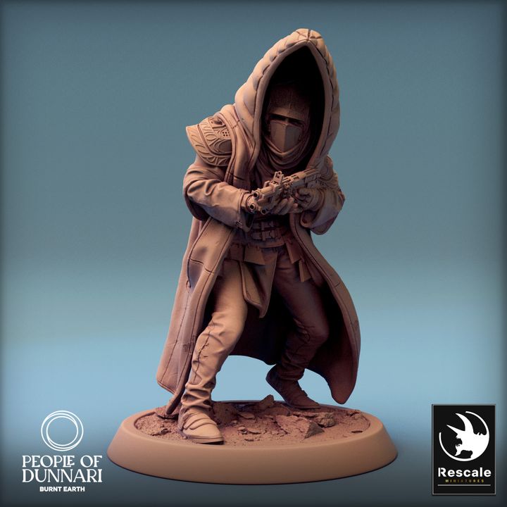 Collection Desert Rogue Warrior Miniature | Medium | Rescale Miniatures | D&D DnD Pathfinder Miniature