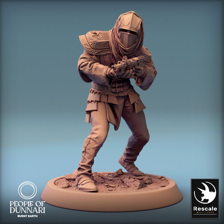 Collection Dunnari Humanoid Warriors Rogue Fighter | Medium | Rescale Miniatures | D&D DnD Pathfinder Miniature