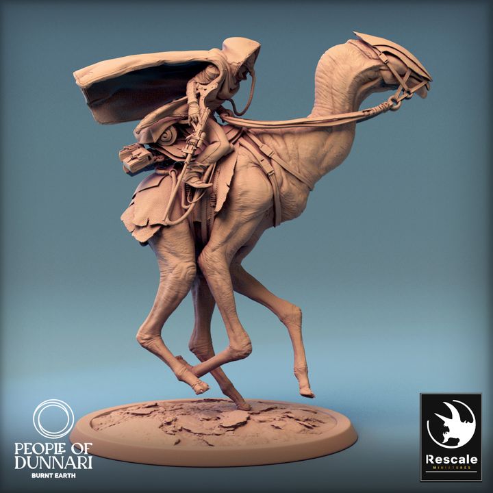 Sandstepper Creature Mount Desert Gallop | Large | Rescale Miniatures | D&D DnD Pathfinder Miniature