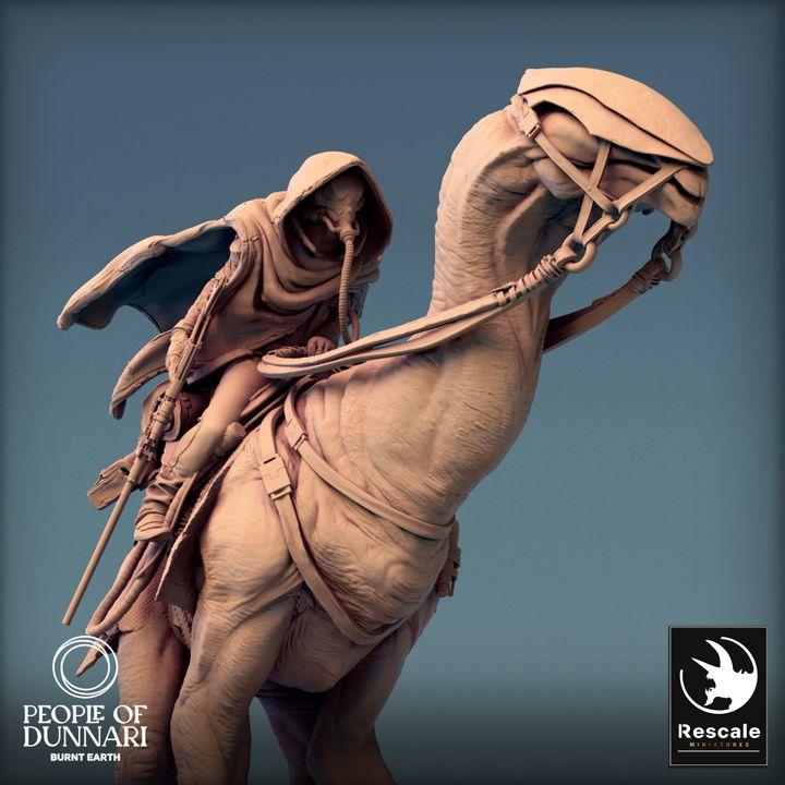 Sandstepper Creature Mount Desert Gallop | Large | Rescale Miniatures | D&D DnD Pathfinder Miniature