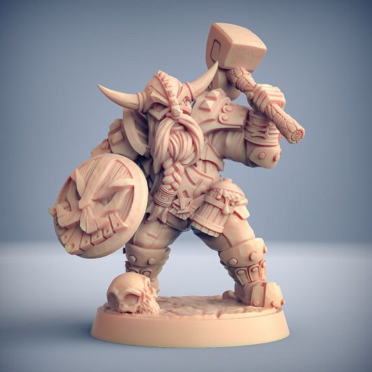 Dwarven Defender - Guard (25mm Base)