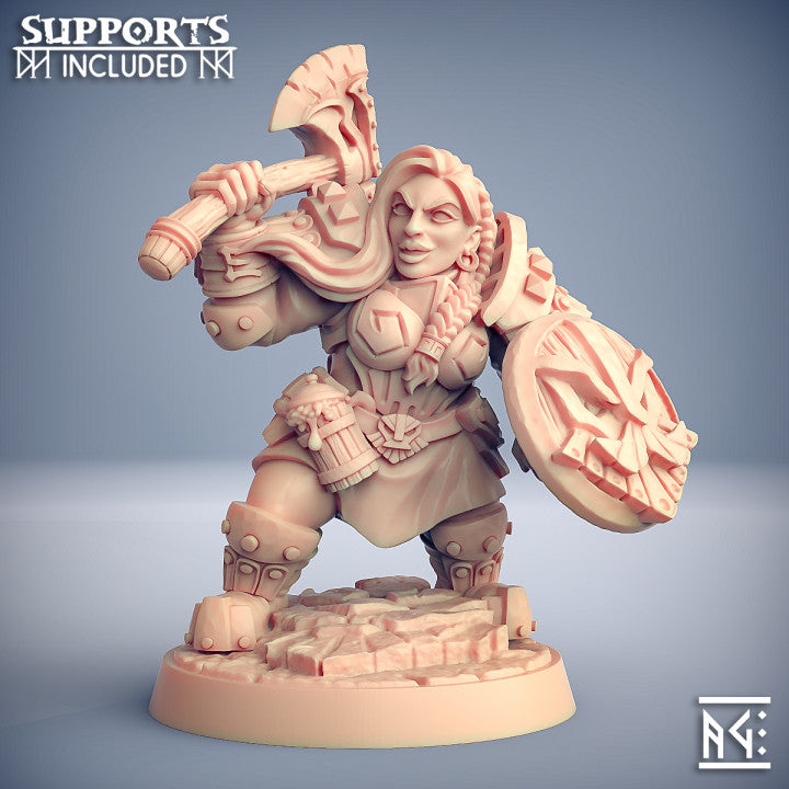 Dwarven Defender - Guard (25mm Base)