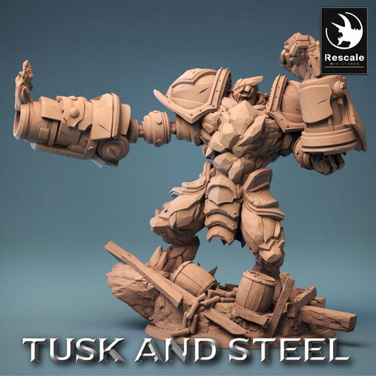 Dwarf Mechanical Cannon Construct | Huge | Rescale Miniatures | D&D DnD Pathfinder Miniature