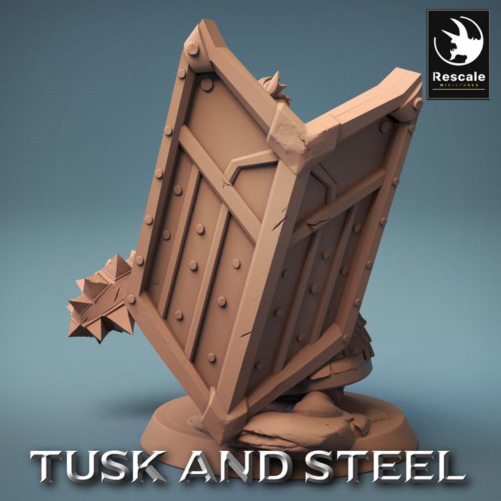 Collection Dwarf Fighter Soldier Mace | Medium | Rescale Miniatures | D&D DnD Pathfinder Miniature