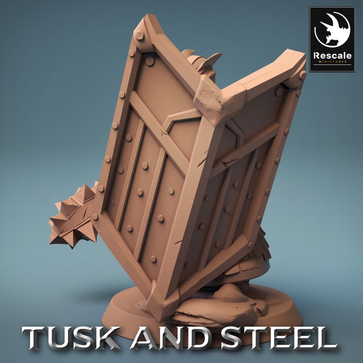 Collection Dwarf Fighter Soldier Mace | Medium | Rescale Miniatures | D&D DnD Pathfinder Miniature