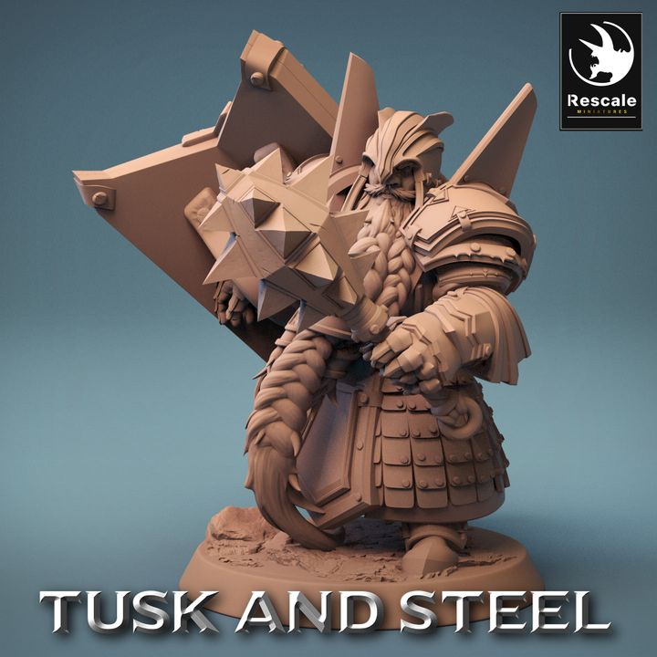 Collection Dwarf Warrior Soldier Collection Medium | Rescale Miniatures | D&D DnD Pathfinder Miniature