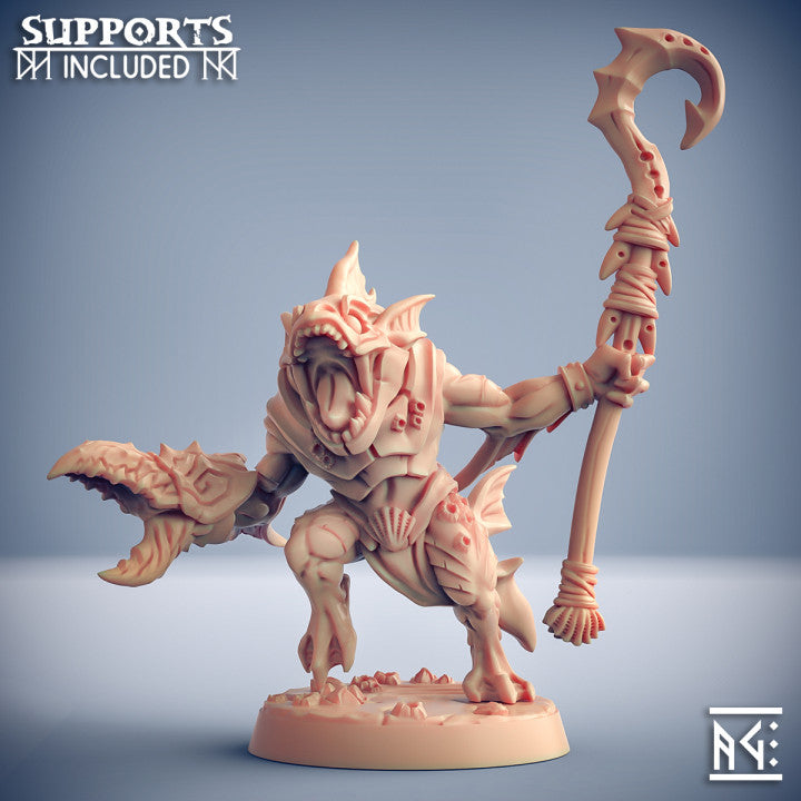 Jurakin Amphibian Rogue Warrior | Medium | Artisan Guild | D&D DnD Pathfinder Miniature
