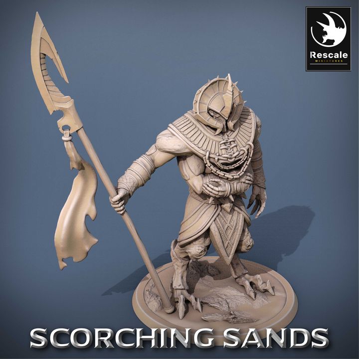 Locust Guard Insectoid Monstrosity Spear | Large | Rescale Miniatures | D&D DnD Pathfinder Miniature