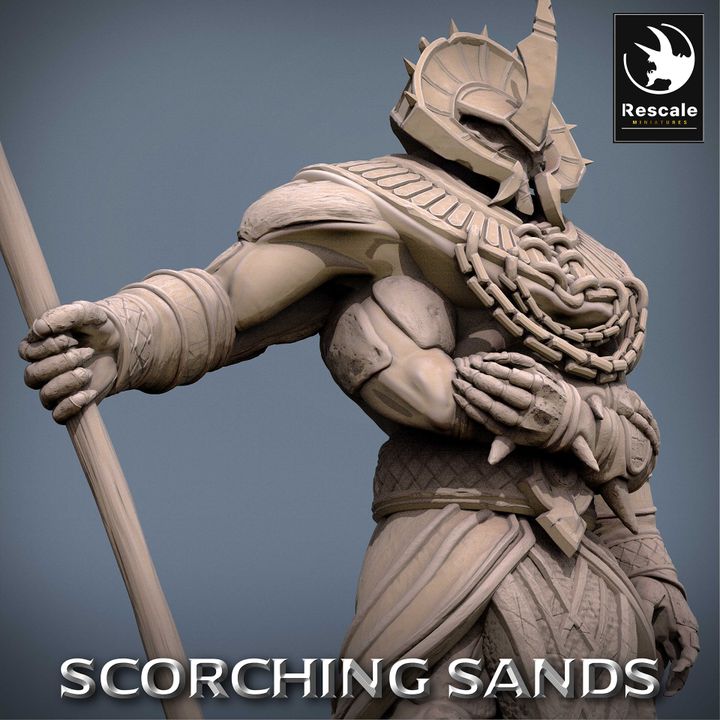 Collection Locust Warrior Insectoid Fighter Guard | Large | Rescale Miniatures | D&D DnD Pathfinder Miniature