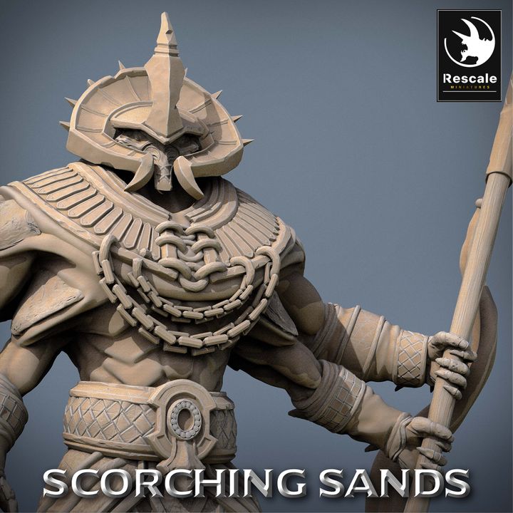 Desert Warrior Monstrosities Guard | Large | Rescale Miniatures | D&D DnD Pathfinder Miniature