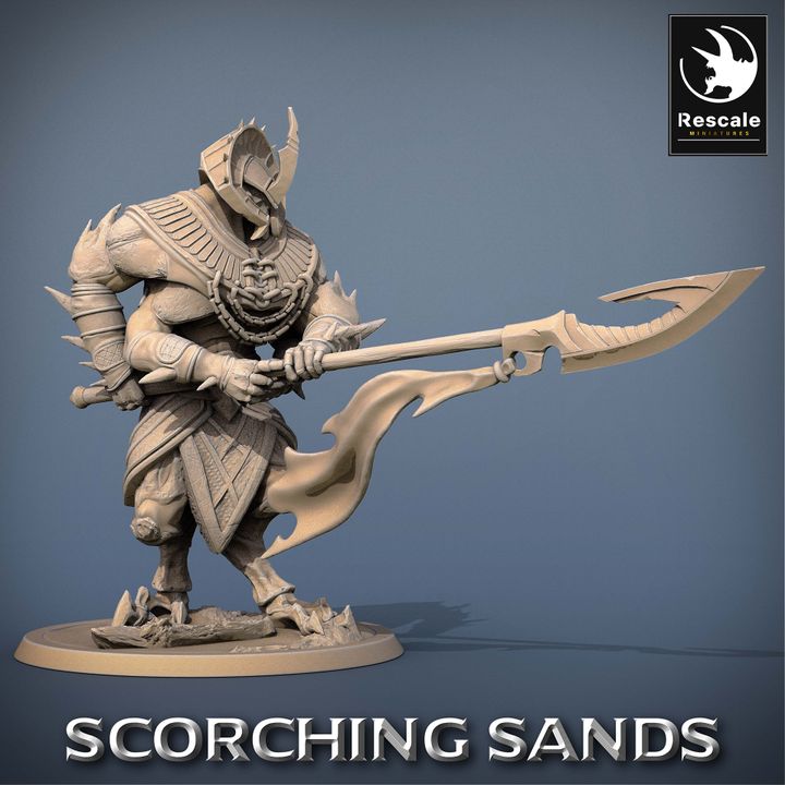 Insectoid Warrior Spear Guard Mythical | Large | Rescale Miniatures | D&D DnD Pathfinder Miniature