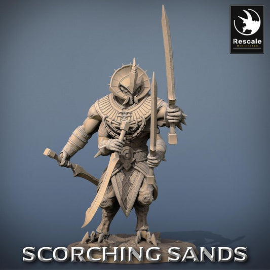 Desert Insectoid Warrior Monstrosities | Large | Rescale Miniatures | D&D DnD Pathfinder Miniature