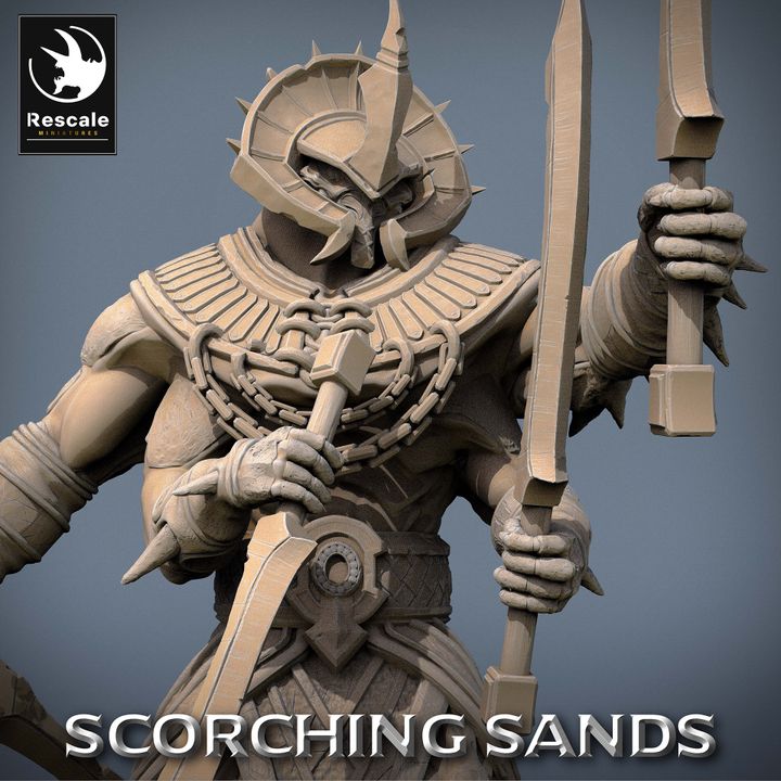 Collection Locust Warrior Insectoid Fighter Guard | Large | Rescale Miniatures | D&D DnD Pathfinder Miniature