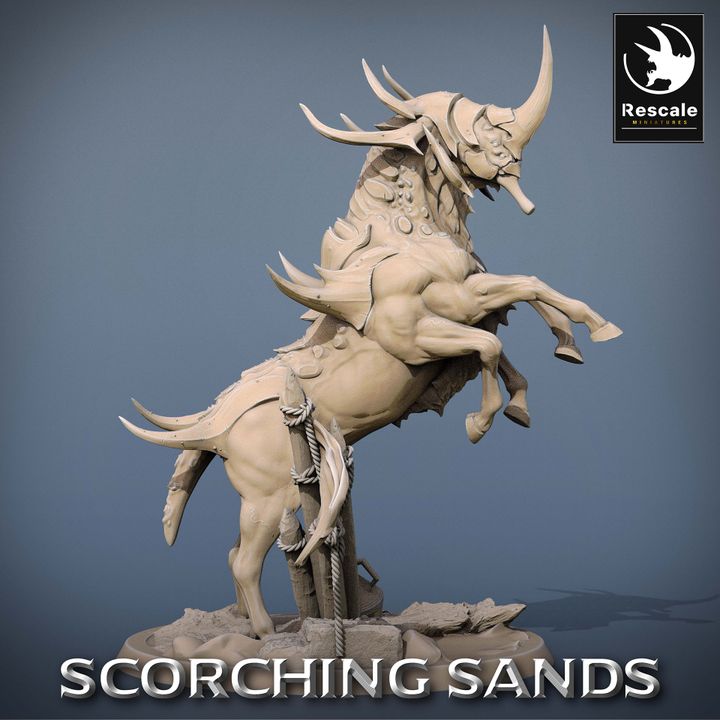 Egyptian Mount Lance Miniature | Large | Rescale Miniatures | D&D DnD Pathfinder Miniature