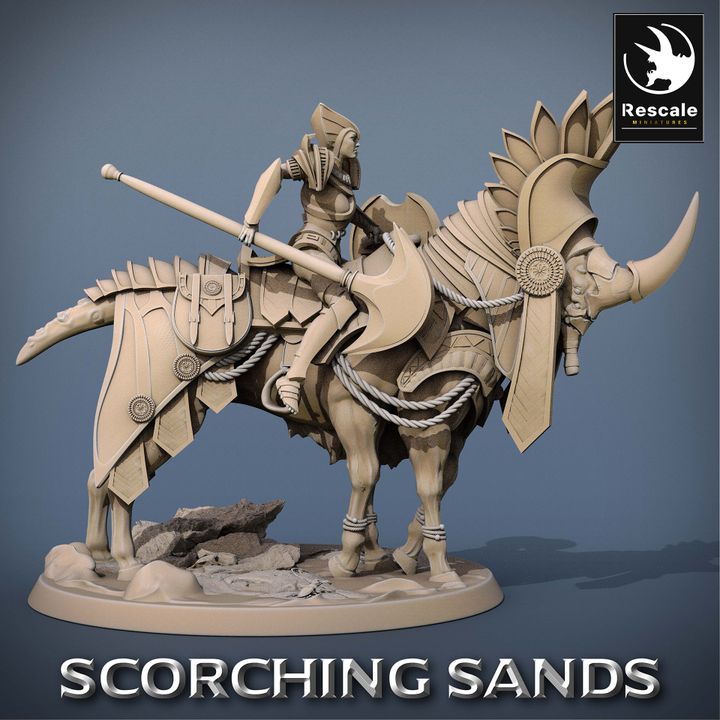 Egyptian Mount Saddle Beast | Large | Rescale Miniatures | D&D DnD Pathfinder Miniature