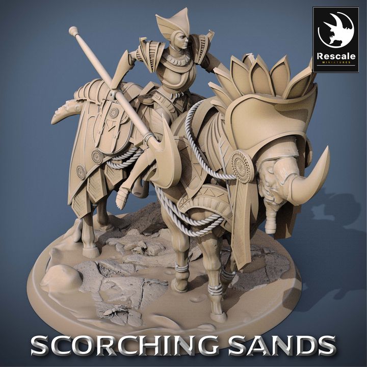 Egyptian Mount Saddle Beast | Large | Rescale Miniatures | D&D DnD Pathfinder Miniature