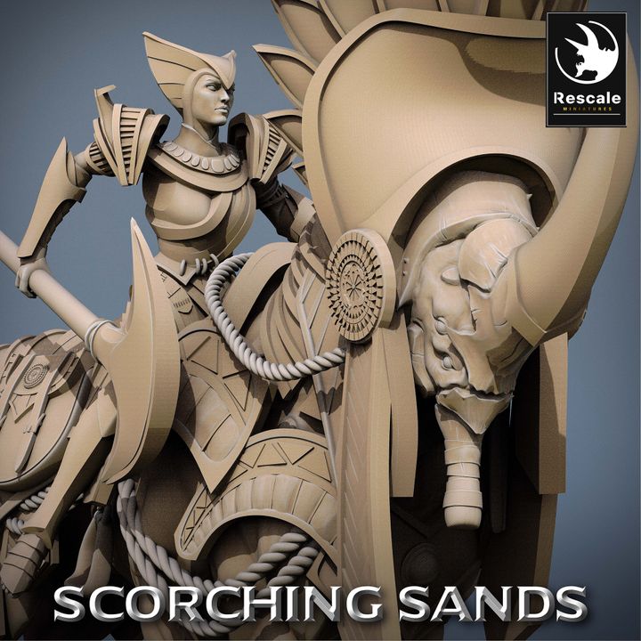 Egyptian Mount Saddle Beast | Large | Rescale Miniatures | D&D DnD Pathfinder Miniature