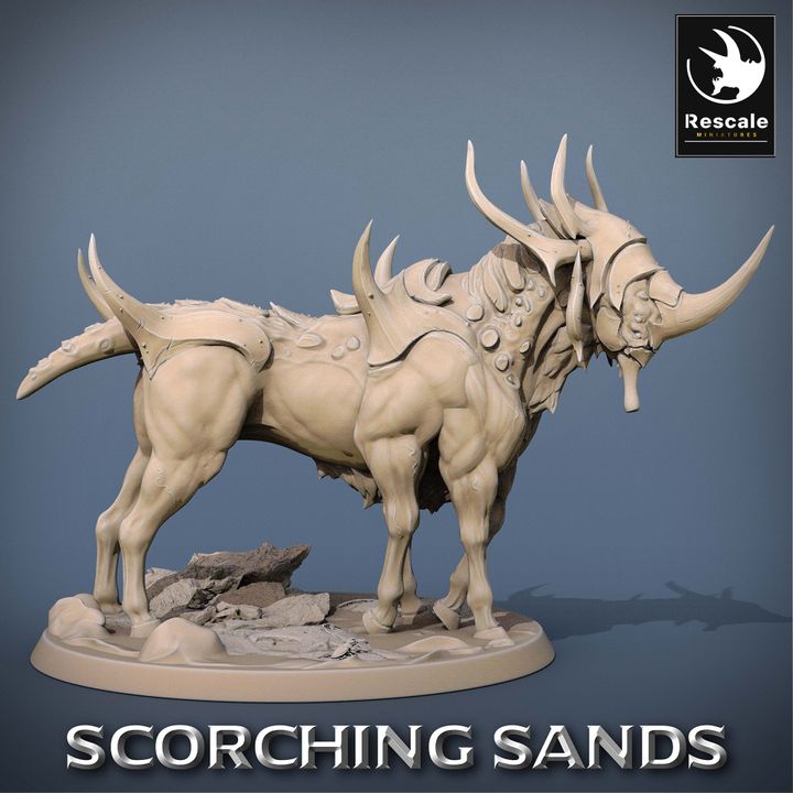 Egyptian Mount Saddle Beast | Large | Rescale Miniatures | D&D DnD Pathfinder Miniature