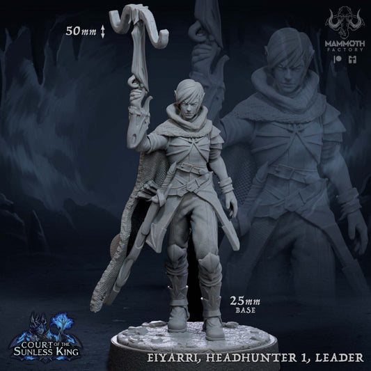 Dark Elf Rogue Miniature | Medium | Mammoth Factory | D&D DnD Pathfinder