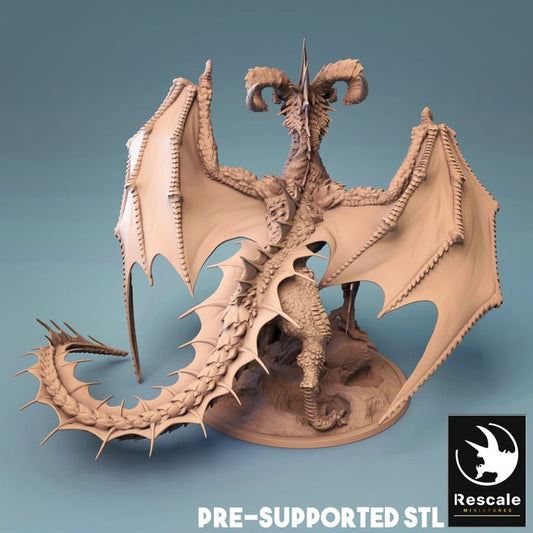 Elder Black Dragon - Regal (100mm Base)
