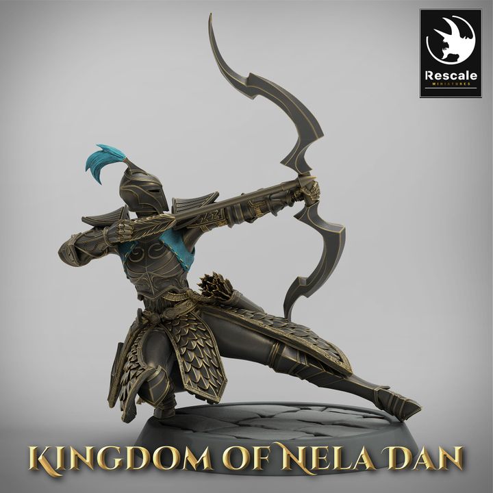 Collection Elf Archer Ranger Scout | Medium | Rescale Miniatures | D&D DnD Pathfinder Miniature