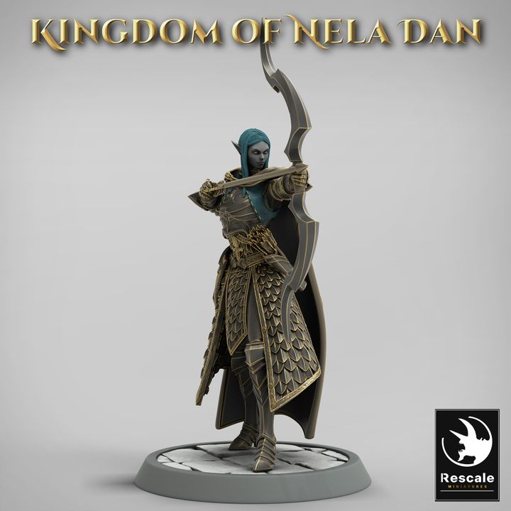 Collection Elf Archer Ranger Scout | Medium | Rescale Miniatures | D&D DnD Pathfinder Miniature