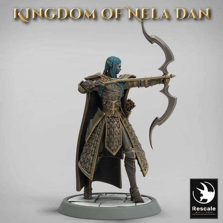 Collection Elf Archer Ranger Scout | Medium | Rescale Miniatures | D&D DnD Pathfinder Miniature