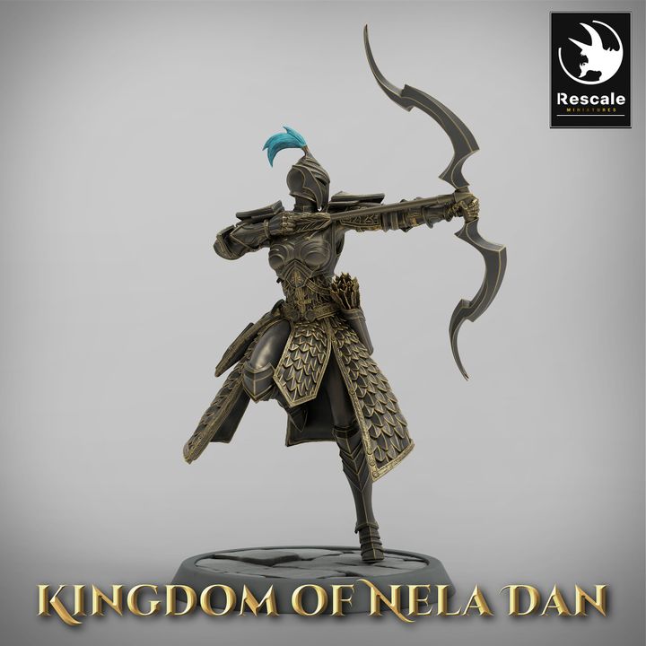 Collection Elf Archer Ranger Scout | Medium | Rescale Miniatures | D&D DnD Pathfinder Miniature