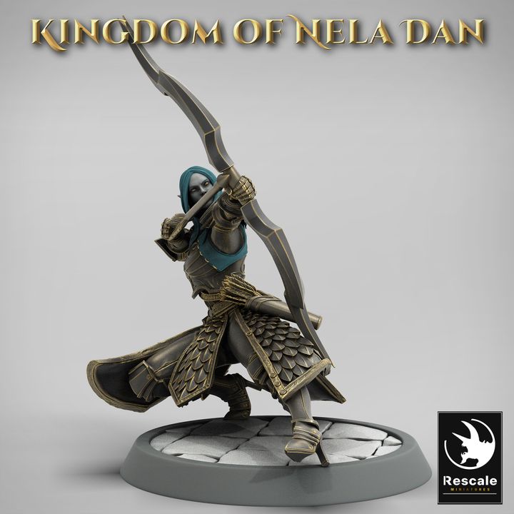 Collection Elf Archer Ranger Scout | Medium | Rescale Miniatures | D&D DnD Pathfinder Miniature