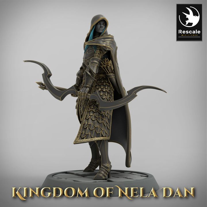 Collection Elf Archer Ranger Scout | Medium | Rescale Miniatures | D&D DnD Pathfinder Miniature