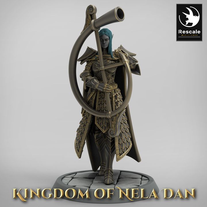 Collection Elf Warrior Light Support Heralds | Medium | Rescale Miniatures | D&D DnD Pathfinder Miniature