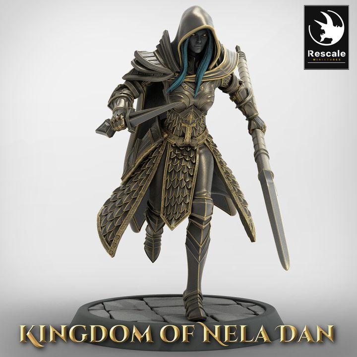 Collection Elven Infantry Warriors | Medium | Rescale Miniatures | D&D DnD Pathfinder Miniature