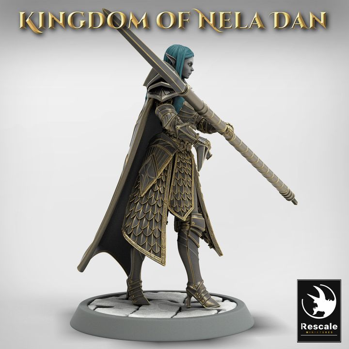 Collection Elven Infantry Warriors | Medium | Rescale Miniatures | D&D DnD Pathfinder Miniature